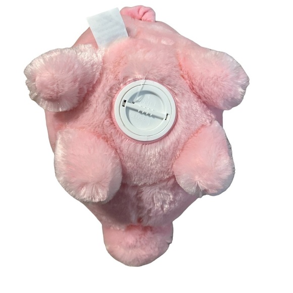 FAB NY Pink Plush Piggy Bank fStuffed Animal Coin Banks with Stopper Fuzzy - Picture 6 of 10